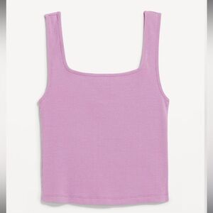 Old Navy Ultra-Crop Rib-Knit Tank Top Rose 4X